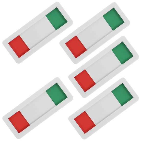 LULULION Occupied Vacant Sign Multi Acrylic Slide Indicator for Office Use 5Pcs