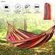 thumbnail image 3 of Camping Hammock Portable Hammock Striped Canvas Single Double Hammock Travel Hanging Bed Camping Accessories Outdoor Hammock My Lux Decor Round, 3 of 10
