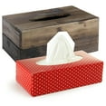 thumbnail image 5 of MyGift 10-inch Rectangular Dark Torched Wood Tissue Box, Rustic Holder, 5 of 7