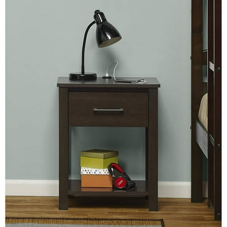 Mainstays Ethan Night Stand with USB Port, Multiple Colors