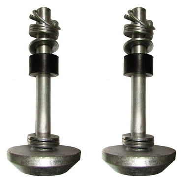 Two UTV Snow Plow Skid Shoe ATV 4501-0702 with Lynch Pins Washers and Rubber Bumbers
