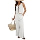 thumbnail image 3 of Conjunto de 2 Piezas para Mujer: Chaleco con Cuello en V y Cintura con Lazo, Pantalones Casuales de Pierna , , Talla XL, 3 of 9
