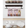 thumbnail image 3 of Spring Easter Bunny Kitchen Dish Towels for Drying Dishes Set of 4, Pink Wooden Red Floral Easter Eggs Waffle Weave Microfiber Hand Tea Bathroom Towels Quick Dry & Absorbent Towel 15.7x23.6, 3 of 7