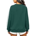thumbnail image 5 of Zormilly Oversized Sweatshirt for Women Long Sleeve Crew Neck Sweatshirt Striped Casual Pullover Fall Outfit, S-3XL, 5 of 8