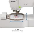thumbnail image 3 of Brother Embroidery Machine, PE535, 80 Built-in Designs, 9 Font Styles, 4" x 4" Embroidery Area, 3.2in LCD Touchscreen, USB, 3 of 14