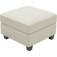 thumbnail image 2 of Belffin Chenille Storage Ottoman Module For Modular Sectional Sofa Square Seat, Beige, 2 of 8