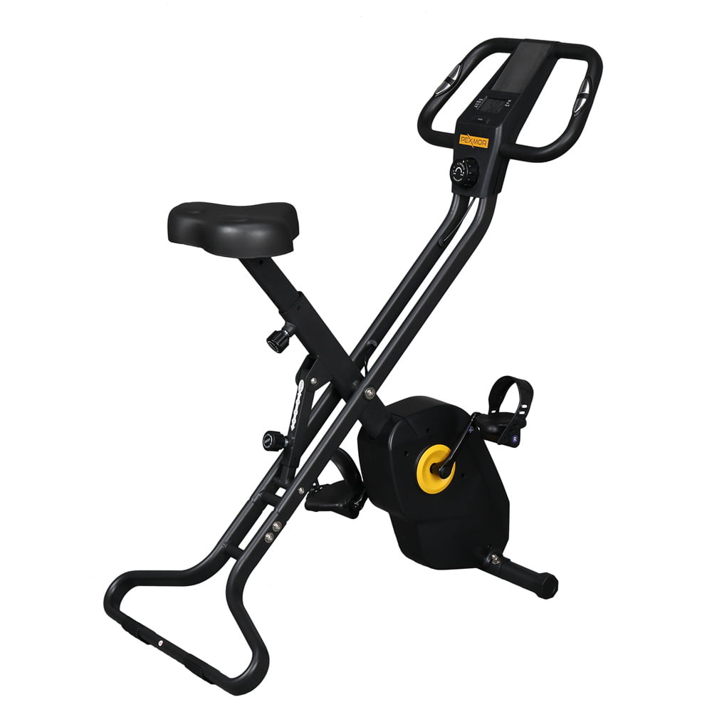 Folding Exercise Bike Home Cycling Magnetic Trainer Fitness Stationary Machine 
