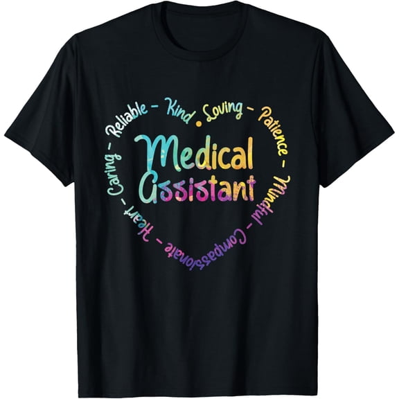 Medical Assistant - Nurse Week Healthcare Professional RMA T-ShirtMen's and women's gift, black and white T-shirt, size: Extra large S-4XL