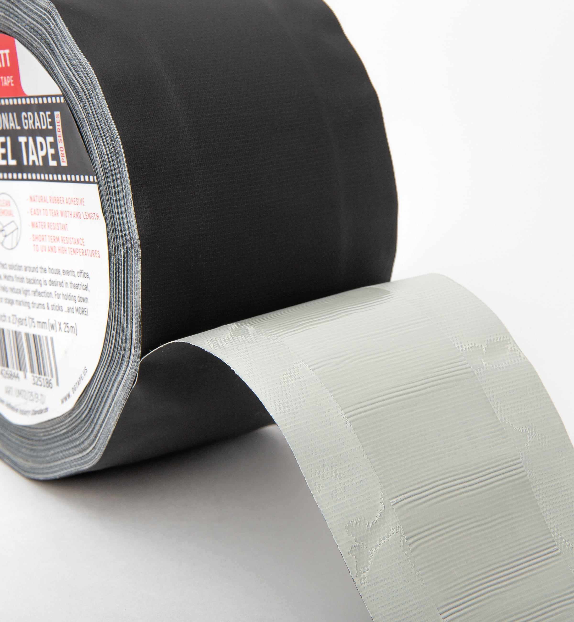 3 inch x 30 yards - Black Gaffer Tunnel Tape | DGTAPE@ultraMATT