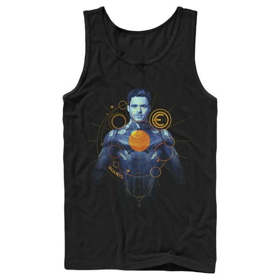 Men's Marvel Eternals Ikaris Circles  Tank Top Black Medium