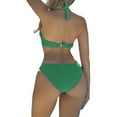 thumbnail image 4 of Spring Saving GaThRRgYP Womens Swimsuits One Piece,Women's Retro Bow Solid Color Swimsuit Conservative Jumpsuit Bodysuit Swimsuit, 4 of 6