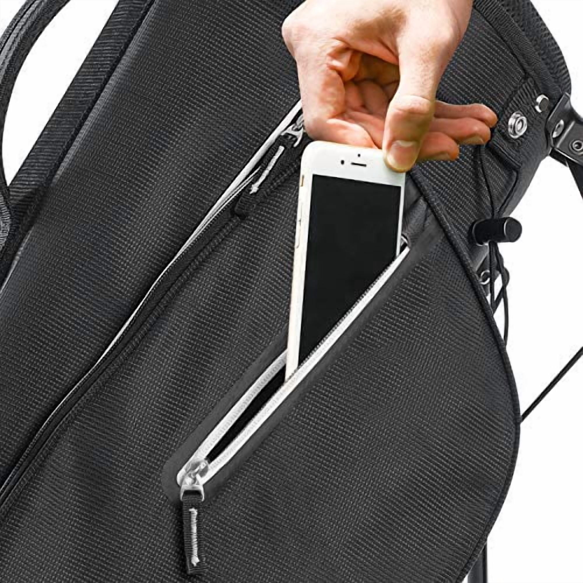 IZZO Golf Ultra-Lite Golf Stand Bag - Black, Only 3.2 lbs