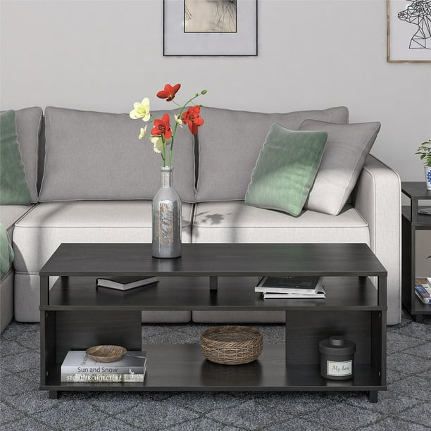 Ameriwood Home Carson Coffee Table Black Oak Com - Carson Coffee Table