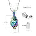 thumbnail image 3 of Teardrop Stainless Steel Pendant Necklace that Opens inside Cremation Jewelry for Ashes Urn Necklace for Ashes of Loved One Memorial Jewelry, 3 of 10