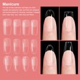 thumbnail image 3 of Pack of 240 False Nail Extension Decoration DIY Fake Fingernail Tips Sticky Simulation Portable Household Manicuring Tools T-shaped, 3 of 7