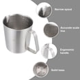 thumbnail image 3 of KAKOWELY Milk Frothing Pitcher Espresso Steaming Pitcher 700ml Stainless Steel Milk Frother Steamer Cup,4.33X"X3.94"X3.94", 3 of 5