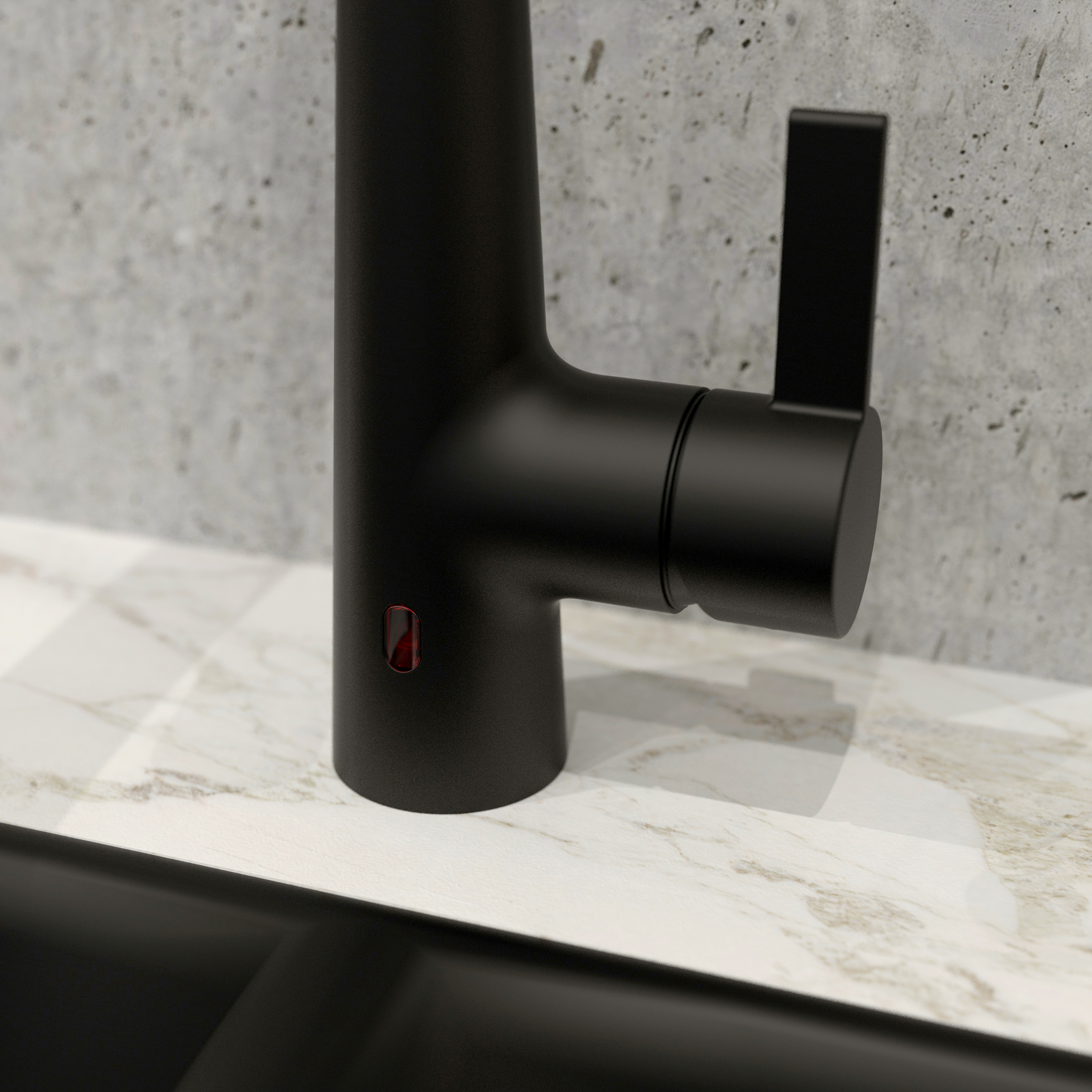 Belanger FOR76CMB Touchless Single Handle Pull-Down Kitchen Faucet with Magik Technology, Matte Black