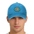thumbnail image 2 of Lispipm Baseball Caps for Women Men Casual Iranian Patriotic Hats Outdoor Travel Sun Caps Unisex Adjustable Trucker Hat Blue, 2 of 6