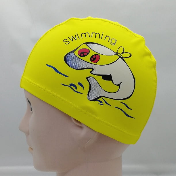Bonnet De Bain Enfant EIHI – Licorne Motif, Polyester/PU, élastique, Avec Pince-nez Et Bouchons D’oreilles, Rose
