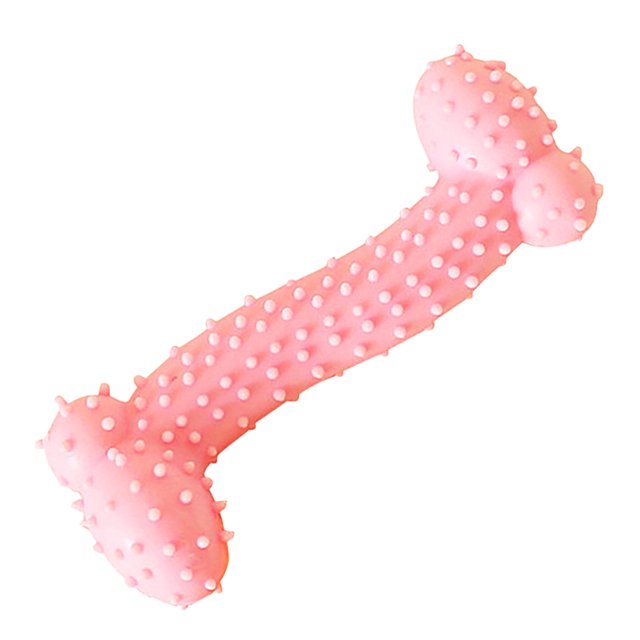 Pet Toy Interactive Bone Shape Pet Teething Toy Dog Chew Toy Dog Sound Toy