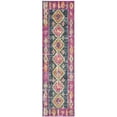 thumbnail image 6 of SAFAVIEH Madison Mary Geometric Area Rug, Fuchsia/Blue, 4' x 6', 6 of 10