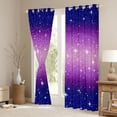 thumbnail image 3 of Castle Fairy Bling Glitter Print Black Out Curtains,Ombre Curtains Pack of 2 (42x63 Each), 3 of 6
