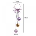thumbnail image 6 of ShengShi Christmas Bell Ornaments Pendants Hanging Gifts Xmas Tree Decoration Home Decor Colour Iron Bells Door Hanging Ringing Bell Pink, 6 of 8