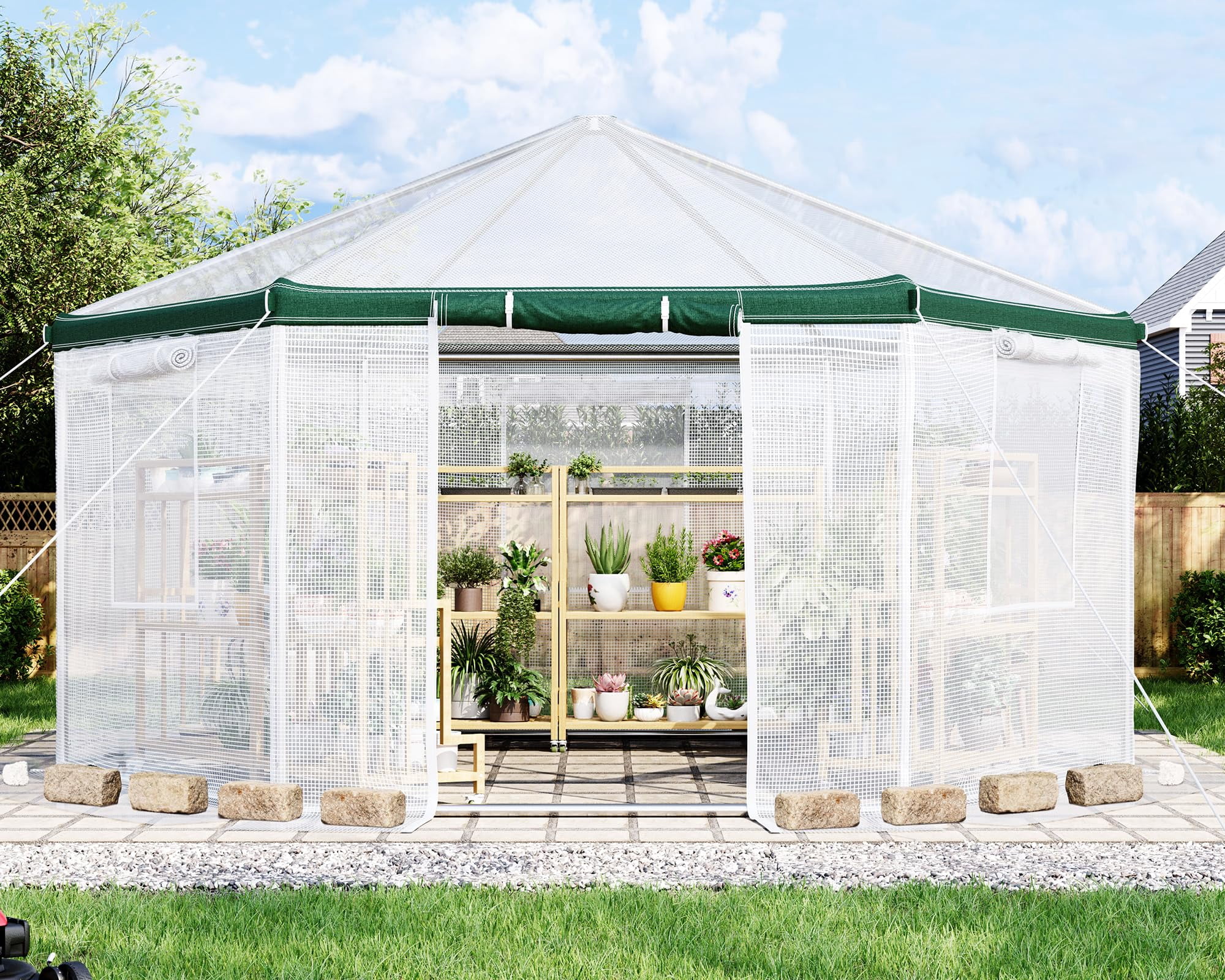Quictent 20x10x6.6 FT Portable Walk-in Greenhouse for Outdoors