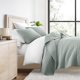 thumbnail image 1 of Juego de Edredón Resistente a las Arrugas para Todas las Estaciones, Colcha de Eucalipto a Rayas Verdes Cosidas para Ropa de Cama Tamaño Twin de Comfort Canopy, 1 of 10