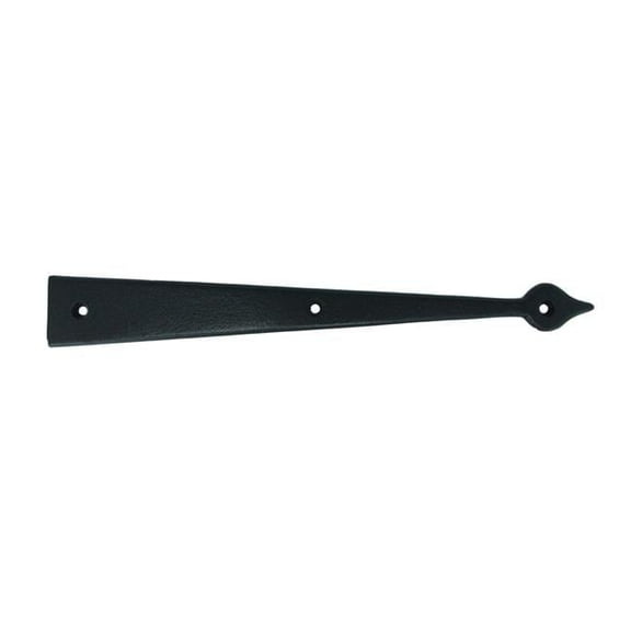 Wood Shutter Hardware  Large Faux Strap Hinge - Black