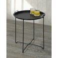 thumbnail image 1 of Table en métal avec plateau de service, 1 of 3