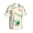 thumbnail image 2 of Lovely Monkeys And Palm Trees Hawaiian Shirts For Men, Summer Short-Sleeve Relaxed-Fit Button-Down Shirts Large, 2 of 9