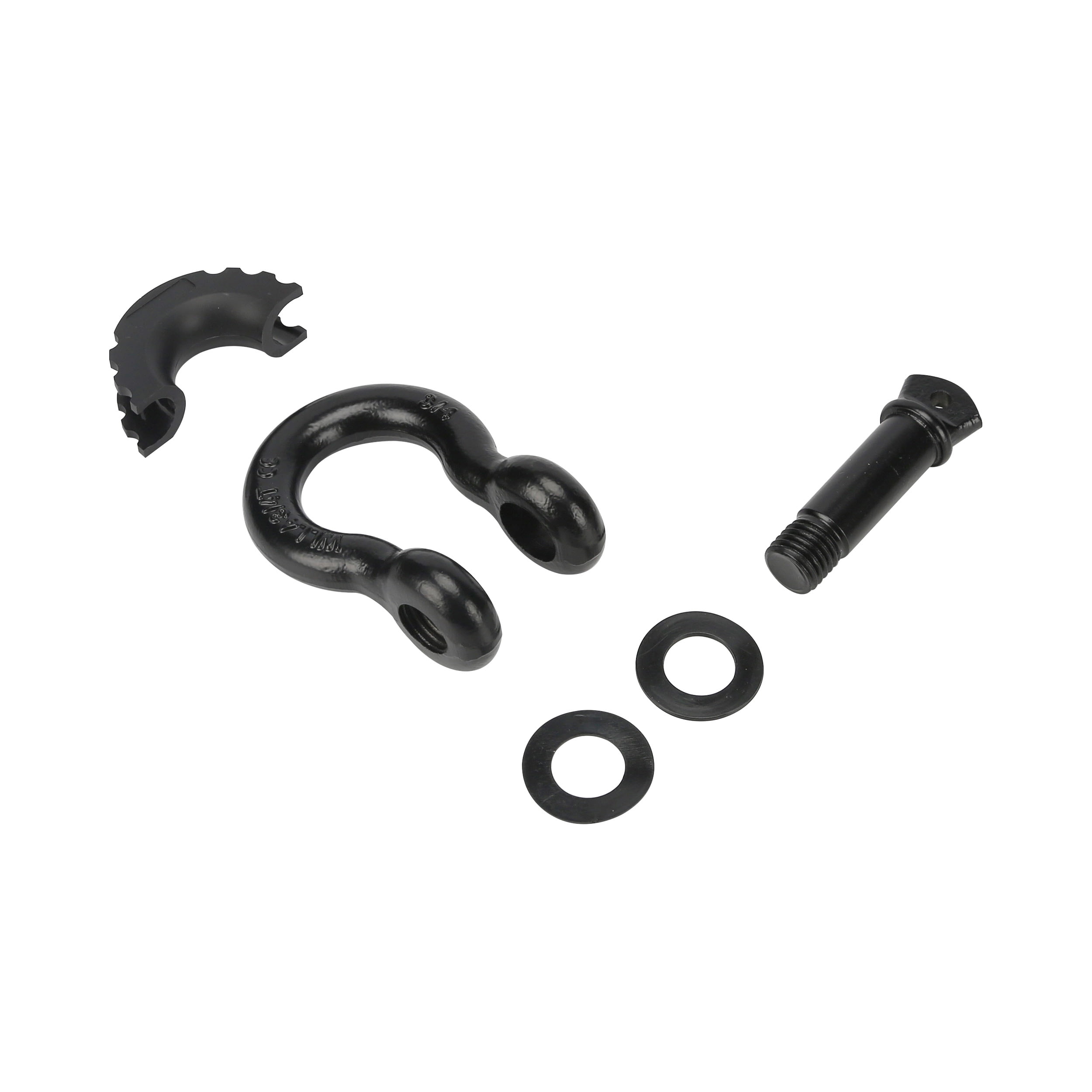 (4 pack) Ozark Trail 3/4" D-Ring Shackle, Black D Shackle Rugged, 10,000 lbs Capacity 1 Pack