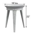 thumbnail image 4 of Panacea Galvanized Vintage Style Metal Bird Bath and Pedestal Stand, Gray, 4 of 8