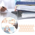 thumbnail image 4 of Bear 20PCS Mini Plastic Coated Wire Paperclip Bear Shape Bookmark Clip File Notebook Holder, 4 of 7