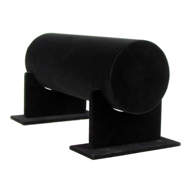 headband stand Velvet Headband Storage Rack Hair Hoop Display Stand Headdress Holder Organizer (Black)