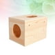 thumbnail image 2 of Jaula nido de madera natural para mascotas pequeñas, para hámster, cobaya, chinchilla, verano, 2 of 7