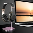 thumbnail image 3 of Destyer Earphone Headphone Stand Rack for Desktop Game Earphone PC Rose Gold 105x82x250mm 1Set, 3 of 5