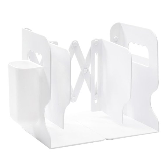 Sujetalibros Ajustable Con Portalápices, Organizador De Libros Extensible, Estante De Almacenamiento De Libros De Escritorio Para Dormitorio, Sala De Estar, Estudio Y Oficina Cateissary HA027279-01