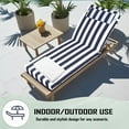 thumbnail image 6 of Chaise Lounge Cushions for Outdoor Furniture, Waterproof 72 x 21Inch Patio Lounge Cushion with Ties, 3 inch Thicks Patio Lounge Chair Cushion Replacement（navy white,1pcs), 6 of 6