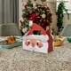 thumbnail image 4 of Herunwer Christmas Treat Boxes, Plaid Santa Elf Snowman Elk Gingerbread Xmas Cardboard Present Candy Cookie Boxes with Handles, Holiday Party Favor Supplies, 4 of 6