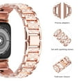 thumbnail image 6 of LEIXIUER Case+Bling Stainless Steel Band for Apple Watch band 40mm 44mm 38mm 41mm 42mm 45mm Crystal Diamond Solid Metal Bracelet iWatch Series 8 7 SE 6 5 4 3 2 1, 6 of 9
