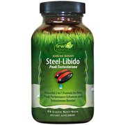 IRWIN NATURALS Steel-Libido Peak Testosterone for Men - KSM-66 Boost (75 Liquid Softgels)