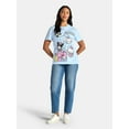 thumbnail image 2 of Hello Kitty & Friends Women's Christmas Front Back Graphic Tee with Short Sleeves, Sizes XXS-XXL, 2 of 5