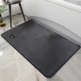 thumbnail image 6 of yilyih Bath Mat Rubber Backing Non-Slip Shower Mat Quick Dry Super Absorbent Bath Stone Mat Thin Bathroom Floor Mat Fit under Door,in Front of Bathtub Shower Room,Machine Washable, 6 of 9