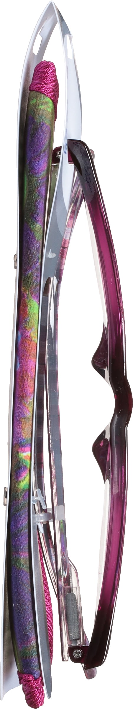 Equate Women's Heather Oval Reading Glasses with Case, Purple, +3.25