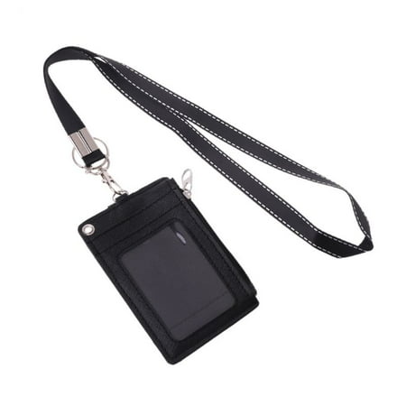 ALmi Business Credit Card ID Badge Coin Purse Holder Neck Strap Lanyard ...