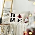 thumbnail image 5 of Christmas Tree Home Lumbar Throw Pillow Covers 12x20 Inch Red Black Buffalo Plaid Check Xmas Trees Home Decor Pillow Cases Cotton Linen Winter Holiday Cushion Cover for Sofa Couch, 5 of 6