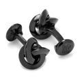 thumbnail image 2 of Sterling Silver Black Knot Cufflinks, 2 of 4