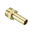 thumbnail image 3 of Brass Barb Hose Fitting Connector Adapters 8mm Barb x 1/4 PT Male Pipe 5pcs, 3 of 4